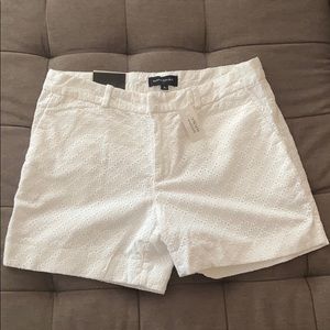 Banana Republic- White Eyelet Shorts (NWT)